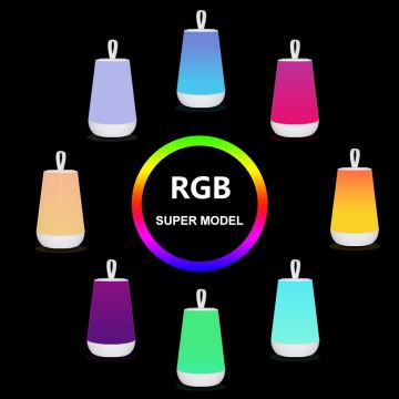 Rabalux - LED RGB Επαναφορτιζόμενη επιτραπέζια λάμπα dimming LED/2W/5V 3000K 1800 mAh