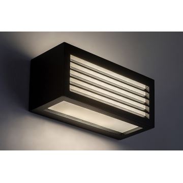 Rabalux - Επιτοίχιο φωτιστικό εξωτερικού χώρου LED LED/10W/230V IP54 μαύρο