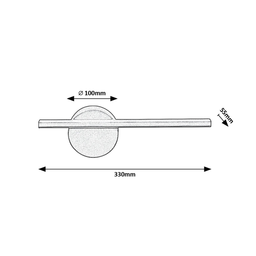 Rabalux - Φωτιστικό τοίχου LED LED/6W/230V 4000K