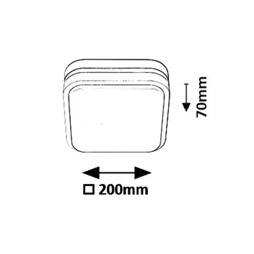 Rabalux 8849 - Φως τοίχου εξωτερικού χώρου LED HAMBURG LED/10W/230V IP44