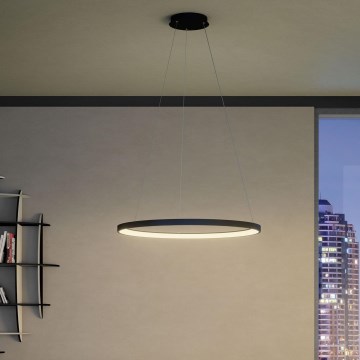 Redo 01-2677 - Led Dimmable κρεμαστό φωτιστικό οροφής ICONIC LED/60W/230V διάμετρος 78 cm μαύρο