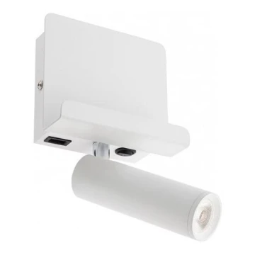 Redo 01-3083 - Φωτιστικό σποτ τοίχου LED PANEL LED/3,5W/230V USB λευκό