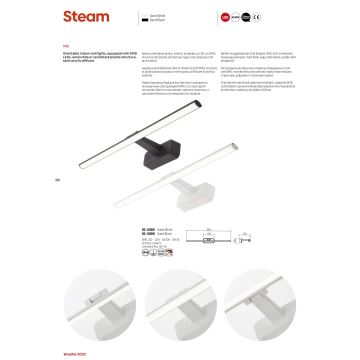 Redo 01-3085 - Φωτιστικό πίνακα LED STEAM LED/12W/230V λευκό