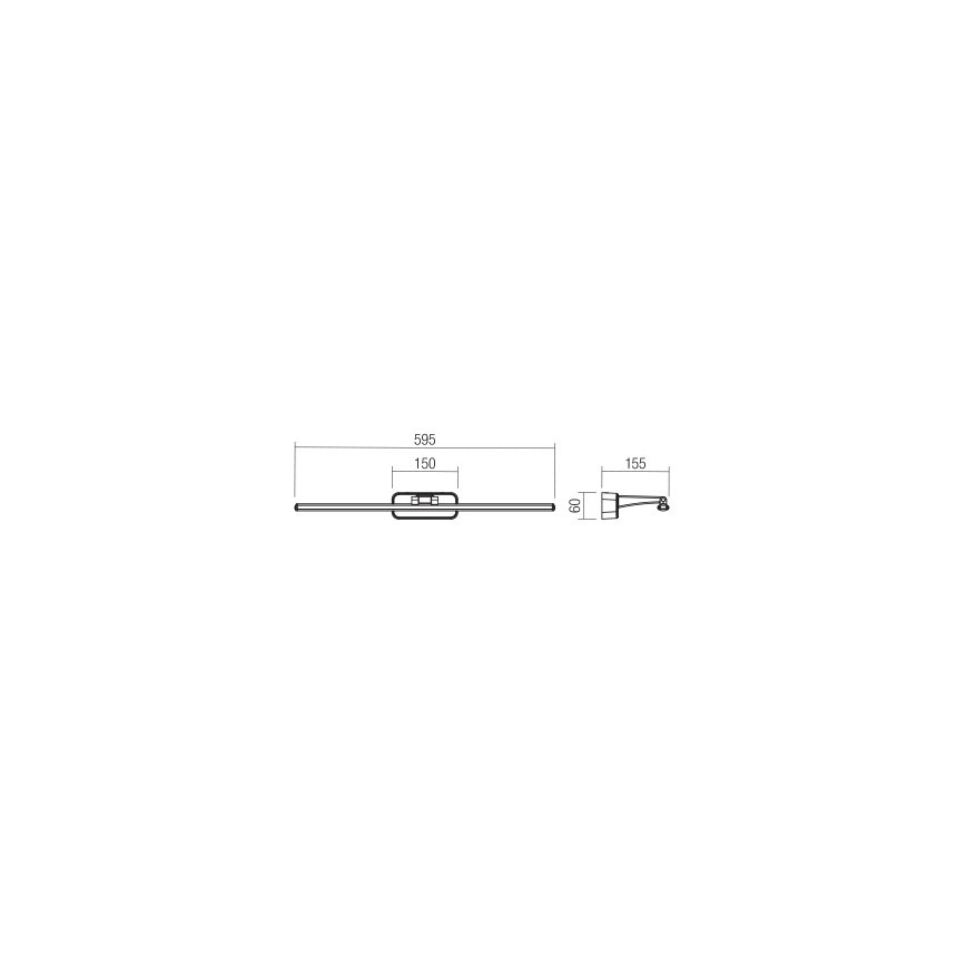 Redo 01-3085 - Φωτιστικό πίνακα LED STEAM LED/12W/230V λευκό