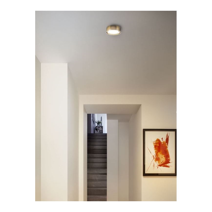 Redo 01-3097 - Φωτιστικό οροφής LED PUNKT LED/6W/230V ορείχαλκος