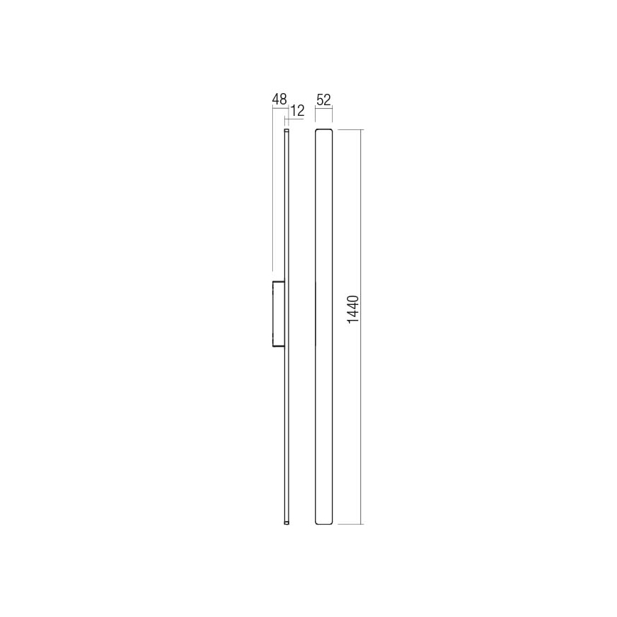 Redo 90432 - Επιτοίχιο φωτιστικό εξωτερικού χώρου LED REFLEXA LED/24W/230V 3000K IP54 λευκό