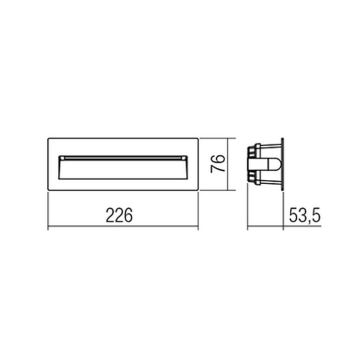 Redo 9092 - Φωτισμός σκάλας εξωτερικού χώρου LED IGOR LED/6W/230V 3000K IP54 ανθρακί