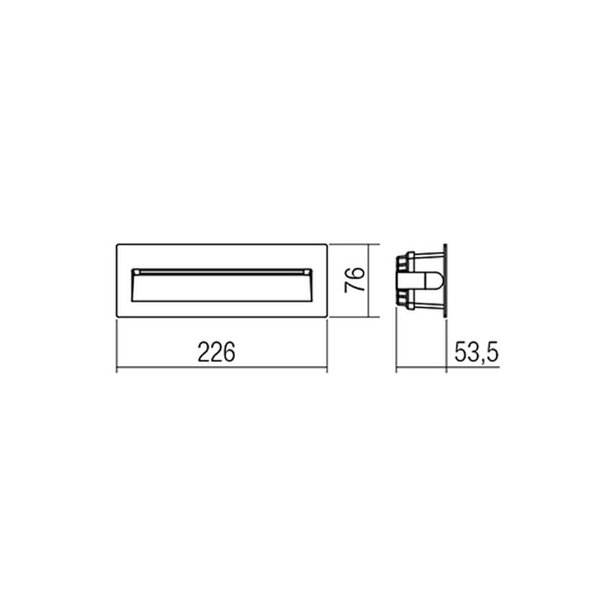 Redo 9092 - Φωτισμός σκάλας εξωτερικού χώρου LED IGOR LED/6W/230V 3000K IP54 ανθρακί