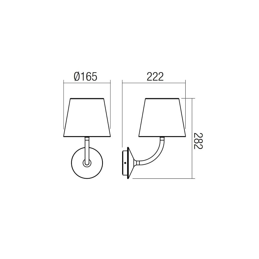 Redo 9125 - Φωτιστικό τοίχου LED εξωτερικού χώρου GIORGIO LED/7W/230V IP65 μαύρο