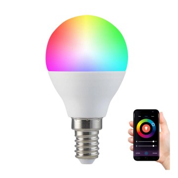 RGB Λαμπτήρας Dimming LED G45 E14/5,5W/230V 3000-6500K Wi-fi Tuya