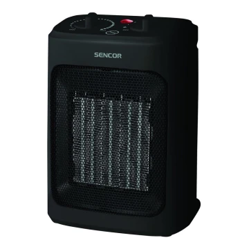 Sencor - Αερόθερμο κεραμικό 900/1300/2000W/230V μαύρο