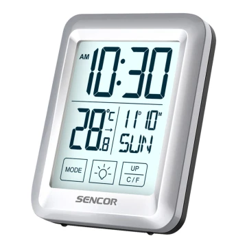 Sencor - Μετεωρολογικός σταθμός με οθόνη LCD με ξυπνητήρι 2xAAA