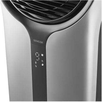 Sencor - Φορητό air cooler 3σε1 110W/230V ασημί/μαύρο + τηλεχειριστήριο