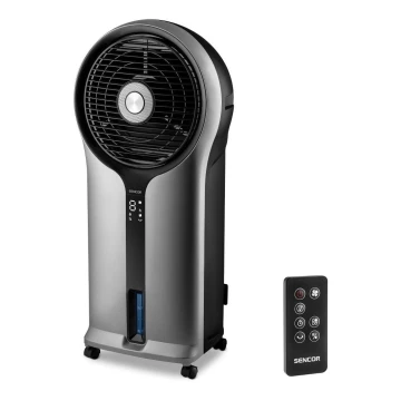 Sencor - Φορητό air cooler 3σε1 110W/230V ασημί/μαύρο + τηλεχειριστήριο