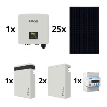 Sol. kit: SOLAX Power inverter- 10kWp RISEN Full Black + 10kW SOLAX inverter 3f + 17,4 kWh μπαταρία