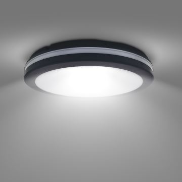 LED Dimmable φωτιστικό οροφής εξωτερικού χώρου LED/18W/22W/26W/230V 3000/4000/6500K IP65 μαύρο