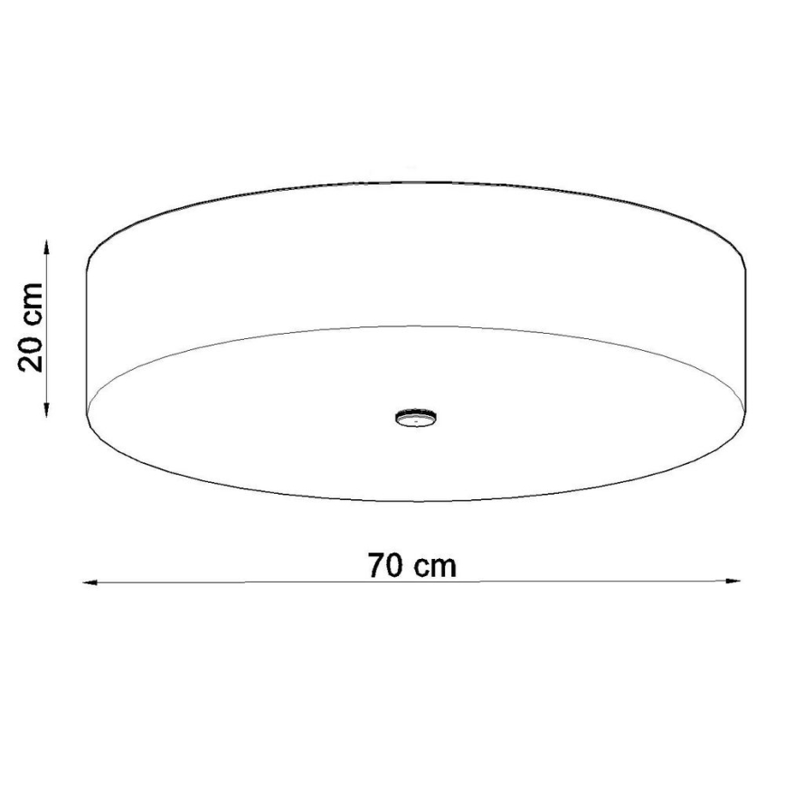 Φωτιστικό οροφής SKALA 6xE27/60W/230V δ. 70  cm λευκό