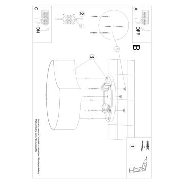 Φωτιστικό οροφής CIRCLE 2xE27/60W/230V λευκό