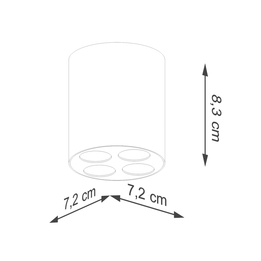 LED Σποτ ZOE LED/9W/230V μαύρο