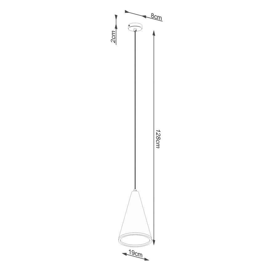 Πολύφωτο με συρματόσχοινο LOGE 1xE27/15W/230V τσιμέντο