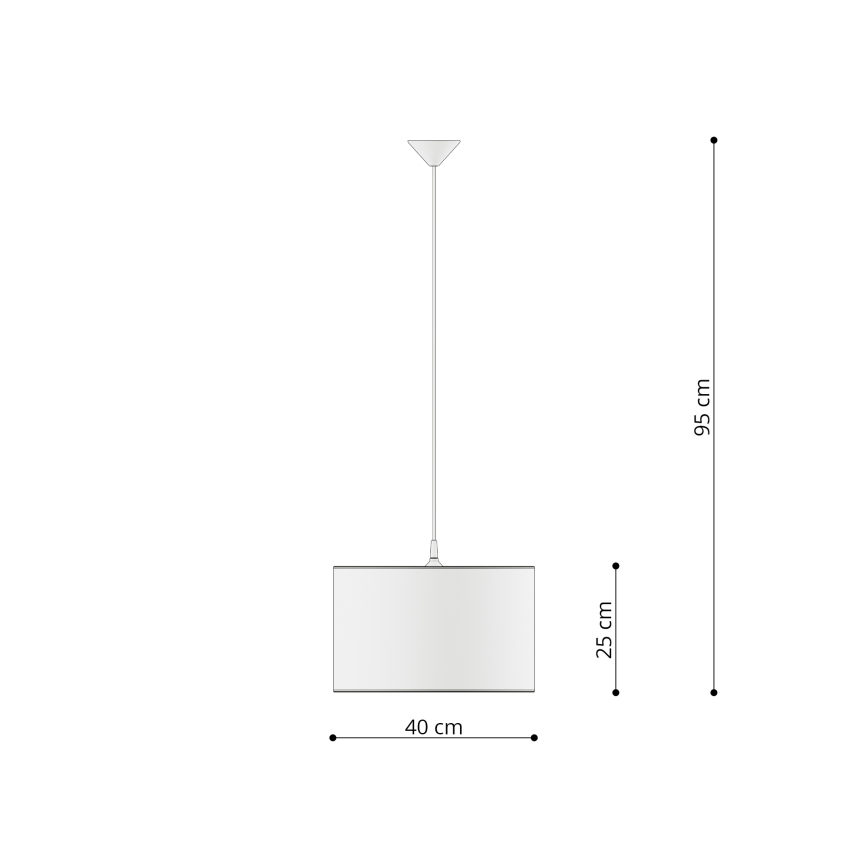 Παιδικό κρεμαστό φωτιστικό οροφής UNICORN 1xE27/15W/230V διάμετρος 40 cm μονόκερος