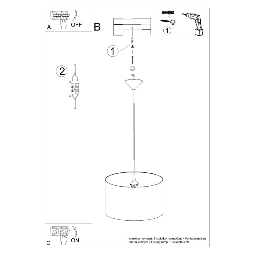 Παιδικό κρεμαστό φωτιστικό οροφής PRINCESS 1xE27/15W/230V διάμετρος 40 cm πριγκίπισσα