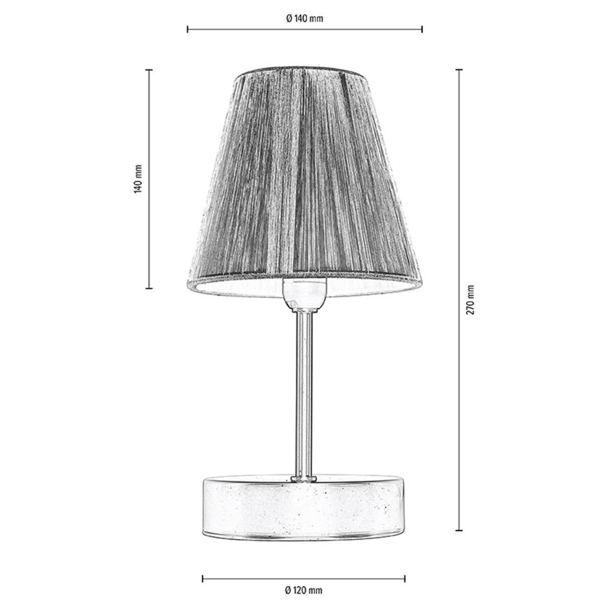 Eπιτραπέζια λάμπα MILA 1xE14/25W/230V birch – FSC πιστοποιημένο