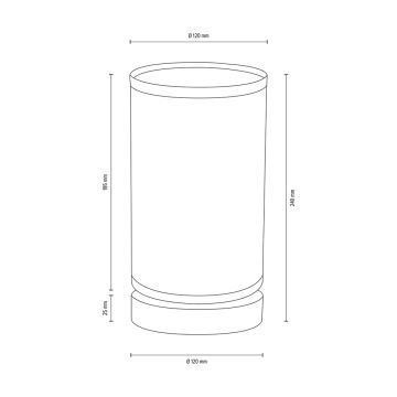 Επιτραπέζια λάμπα FIRE 1xE27/25W/230V πεύκο/λευκό