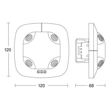 Steinel 057473 - Ανιχνευτής παρουσίας DualTech DALI-2 λευκό