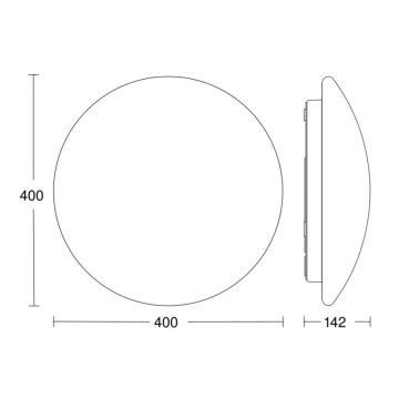 STEINEL 058609 - Φωτιστικό οροφής μπάνιου LED με αισθητήρα RS PRO LED/19,5W/230V 3000K IP54