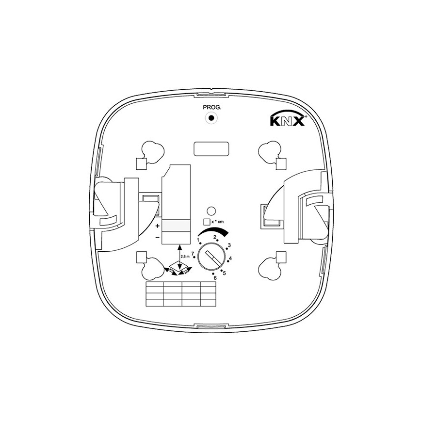 Steinel 079536 - Ανιχνευτής παρουσίας HF 360 KNX λευκό