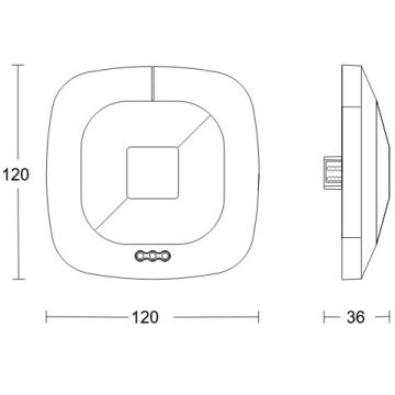 Steinel 079536 - Ανιχνευτής παρουσίας HF 360 KNX λευκό