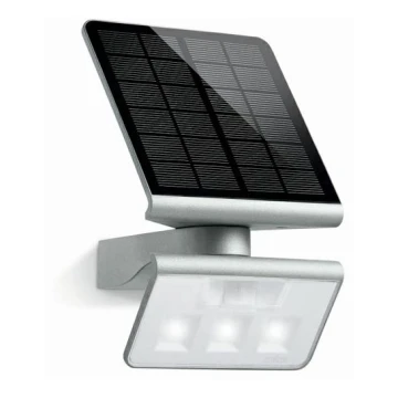 STEINEL 671013 - Ηλιακό Φωτιστικό Σποτ LED με αισθητήρα XSolar L-S 1,2W/LED ασημί