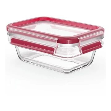 Tefal - Food container 0,45 l MSEAL GLASS κόκκινο/Γυαλί