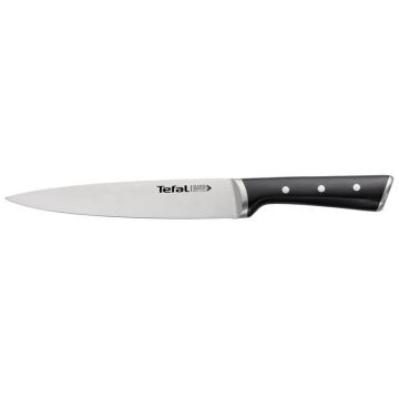 Tefal - Stainless steel carving knife ICE FORCE 20 cm χρώμιο/μαύρο