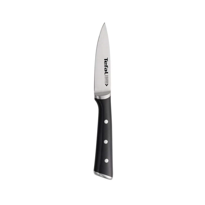 Tefal - Stainless steel carving knife ICE FORCE 9 cm χρώμιο/μαύρο