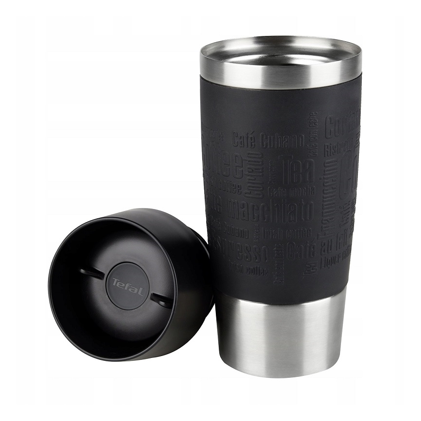 Tefal - Travel mug 360 ml TRAVEL MUG ανοξείδωτο ατσάλι/μαύρο