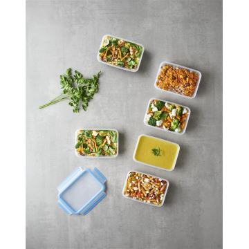 Tefal - ΣΕΤ 6x Food container 0,8 l MASTER SEAL FRESH μπλε
