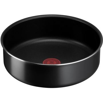 Tefal - Σετ μαγειρικά σκεύη 10 τμχ INGENIO EASY COOK & CLEAN BLACK