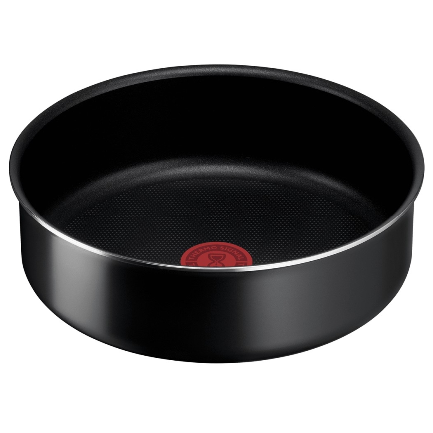 Tefal - Σετ τηγάνια 3 τμχ INGENIO EASY COOK & CLEAN BLACK