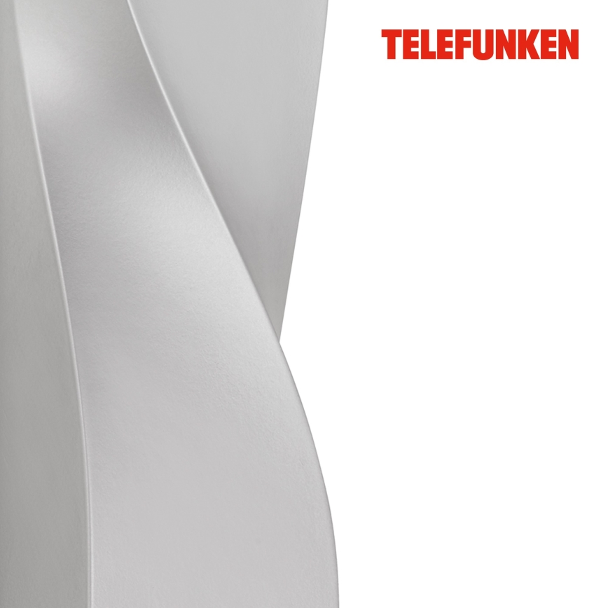 Telefunken 312704TF - Επιτοίχιο φωτιστικό εξωτερικού χώρου LED 2xLED/5,5W/230V IP44 ασήμι