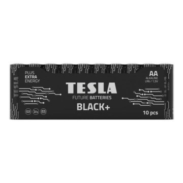 Tesla Batteries - 10 τμχ Αλκαλική μπαταρία AA BLACK+ 1,5V 2800 mAh