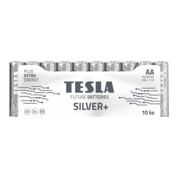 Tesla Batteries - 10 τμχ Αλκαλική μπαταρία AA SILVER+ 1,5V 2900 mAh