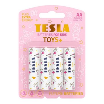 Tesla Batteries - 4 τμχ Αλκαλική μπαταρία AA TOYS+ 1,5V 2900 mAh