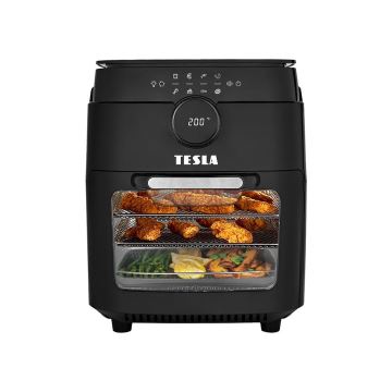 TESLA Electronics AirCook & Grill - Πολυλειτουργική ψηφιακή φριτέζα & γκριλ θερμού αέρα 12 l 1800W/230V Wi-Fi