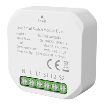 TESLA Smart - Έξυπνο ρελέ 1200W/230V Wi-Fi