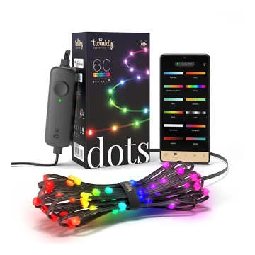 Twinkly - LED RGB Dimmable ταινία DOTS 60xLED 3 m Wi-Fi USB