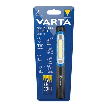 Varta 17647101421 - Φακός LED WORK FLEX POCKET LIGHT LED/3xAAA IPX4