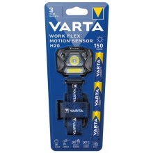 Varta 18648101421 - Φακός κεφαλής LED Dimmable με αισθητήρα WORK FLEX LED/3xAAA IP54