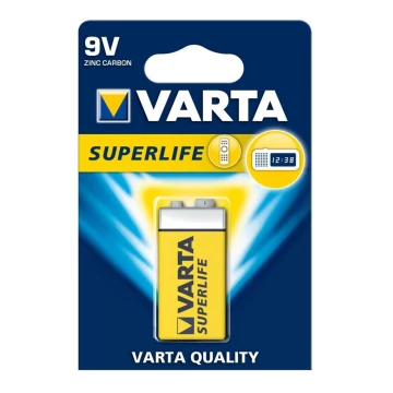 Varta 2022 - 1 τμχ Μπαταρία ψευδαργύρου-άνθρακα SUPERLIFE 9V